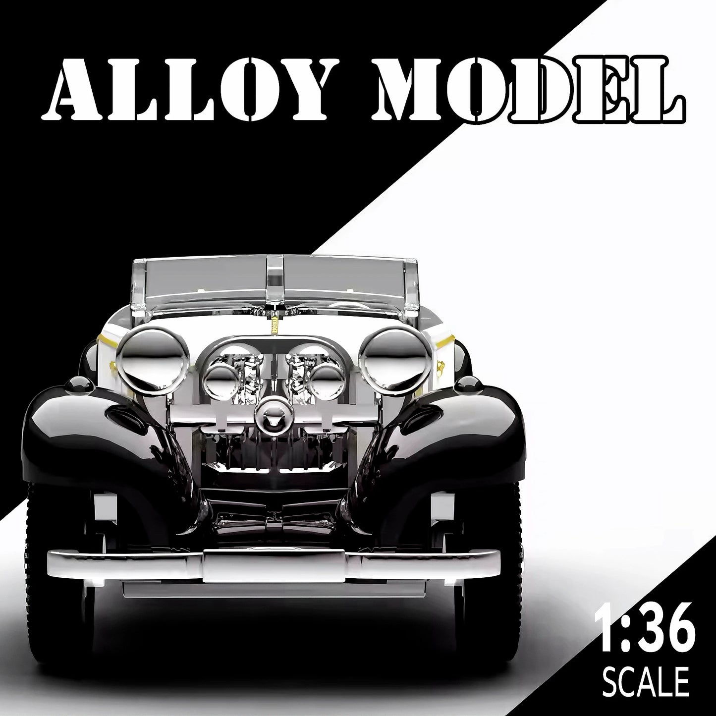 1:36 Alloy Mini Car - Stylish Car Model with Open Doors and Pullback Action, Durable Plastic/Metal No Battery Needs - Ideal Gift
