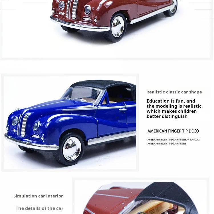 Classic Die-Cast Car Model (1:32 Scale) - Pull-Back Action