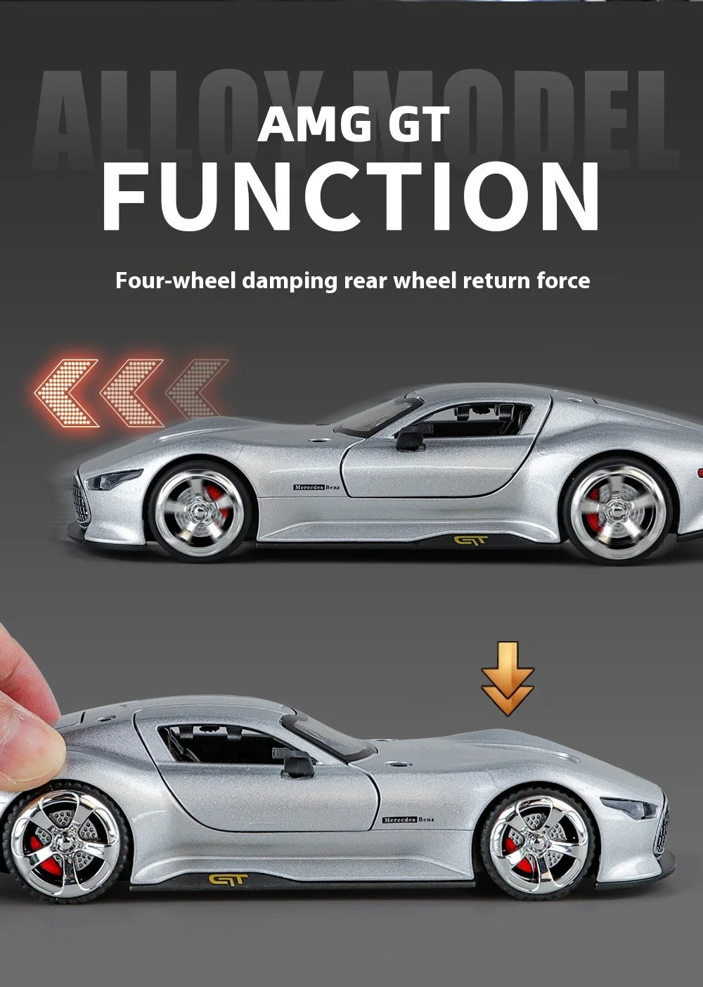 Mercedes-AMG Vision Gran Turismo (1:32 Scale) - Die-Cast Model with Sound & Light