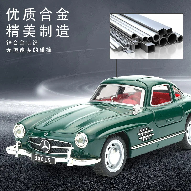 Mercedes-Benz 300SL Gullwing (1:32 Scale) - Die-Cast Model with Sound & Light