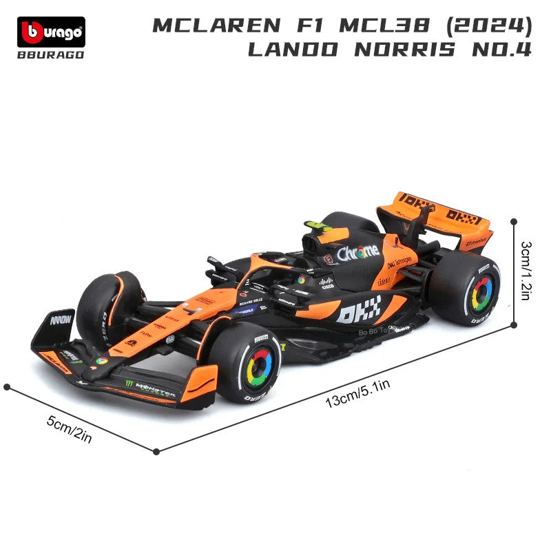 McLaren MCL38 - 2024 Miami GP (1:43 Scale) - Bburago