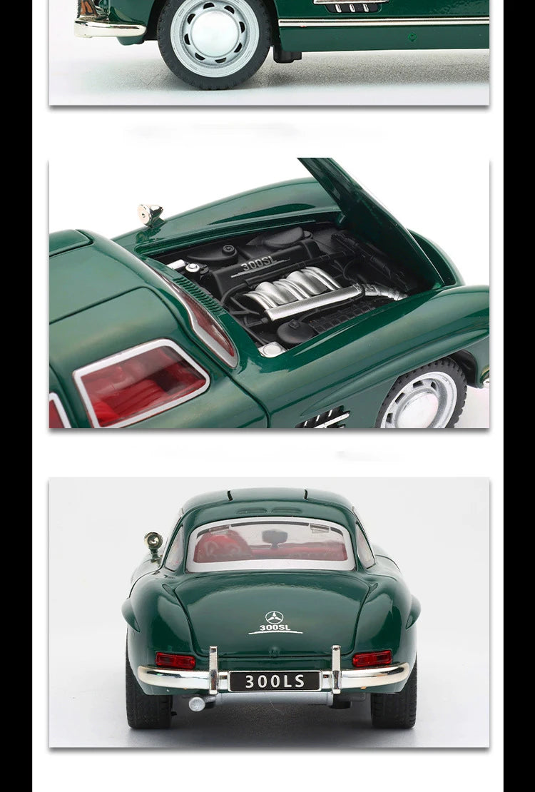 Mercedes-Benz 300SL Gullwing (1:32 Scale) - Die-Cast Model with Sound & Light