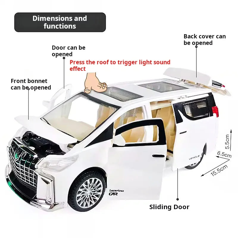 Commercial Vehicle Die-Cast Model - Sound & Light Features