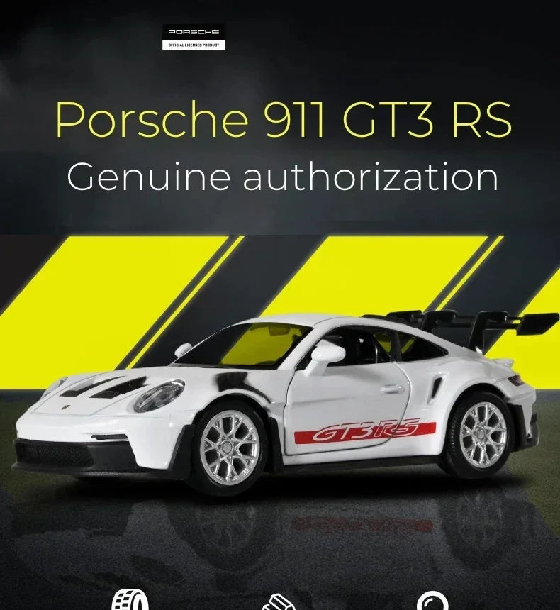 Porsche 911 GT3 RS (1:36 Scale) - Die-Cast Metal Model