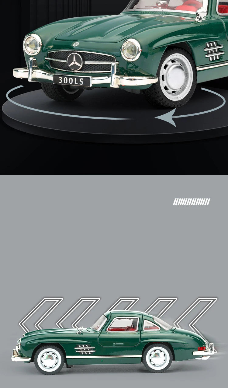 Mercedes-Benz 300SL Gullwing (1:32 Scale) - Die-Cast Model with Sound & Light