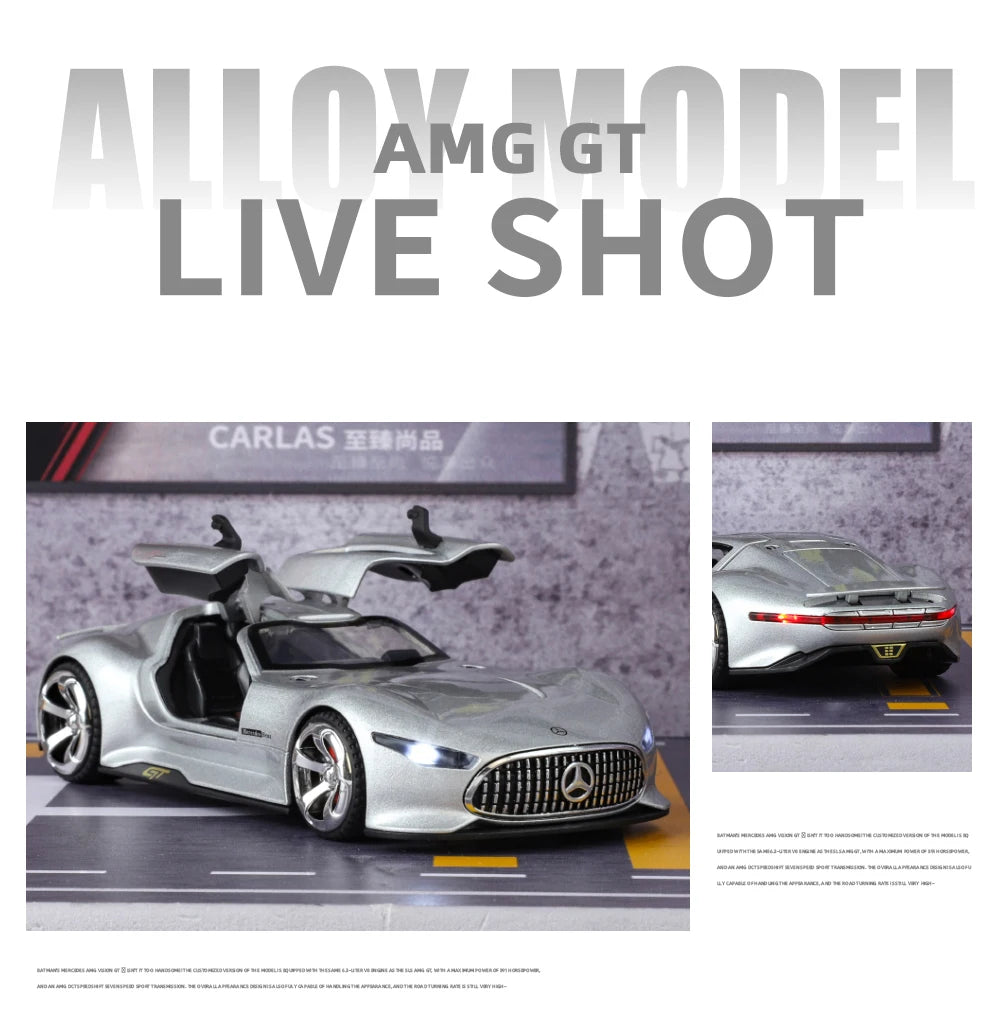 Mercedes-AMG Vision Gran Turismo (1:32 Scale) - Die-Cast Model with Sound & Light