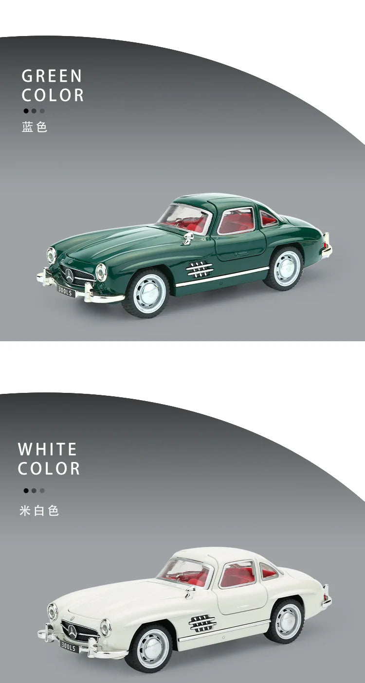 Mercedes-Benz 300SL Gullwing (1:32 Scale) - Die-Cast Model with Sound & Light