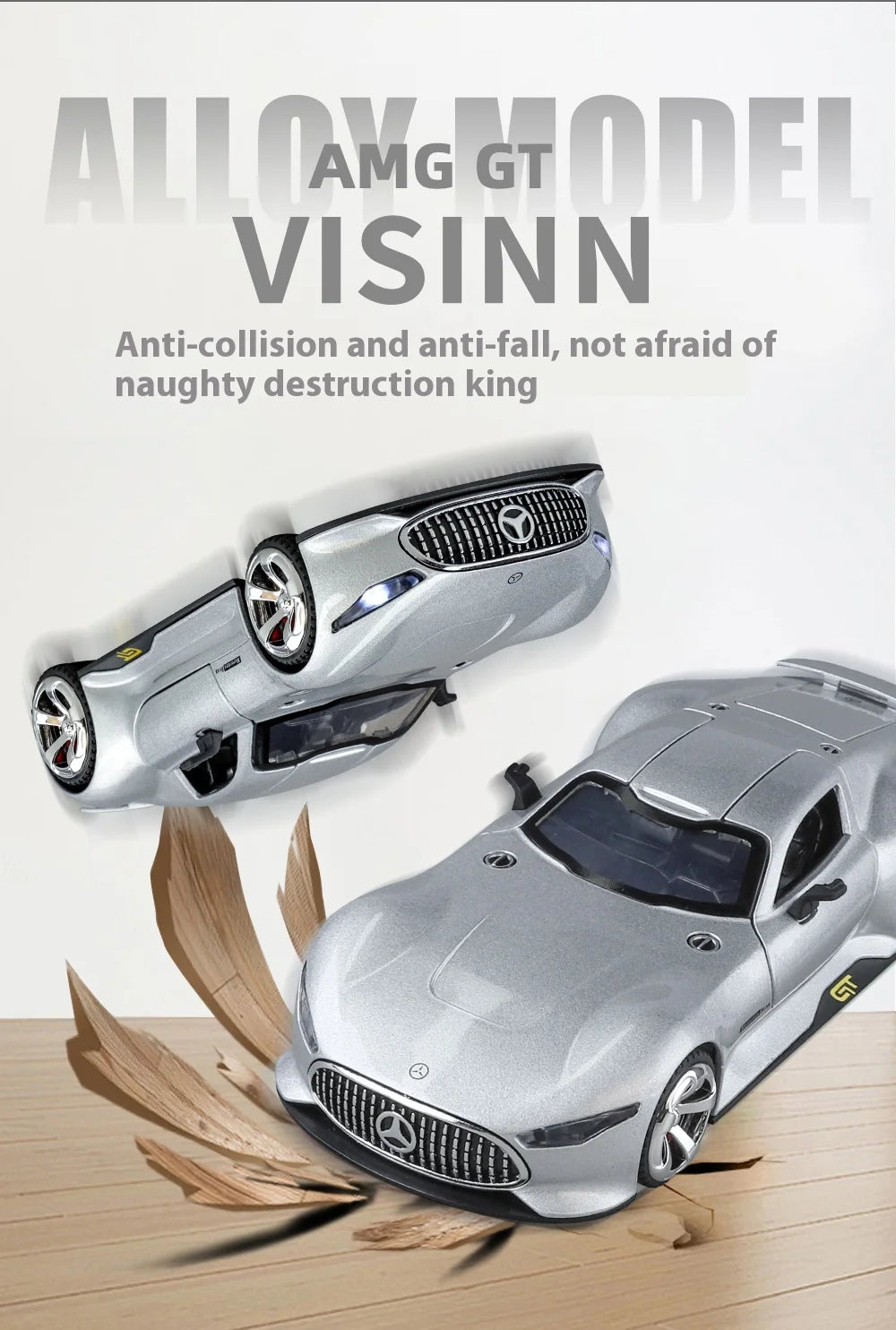 Mercedes-AMG Vision Gran Turismo (1:32 Scale) - Die-Cast Model with Sound & Light
