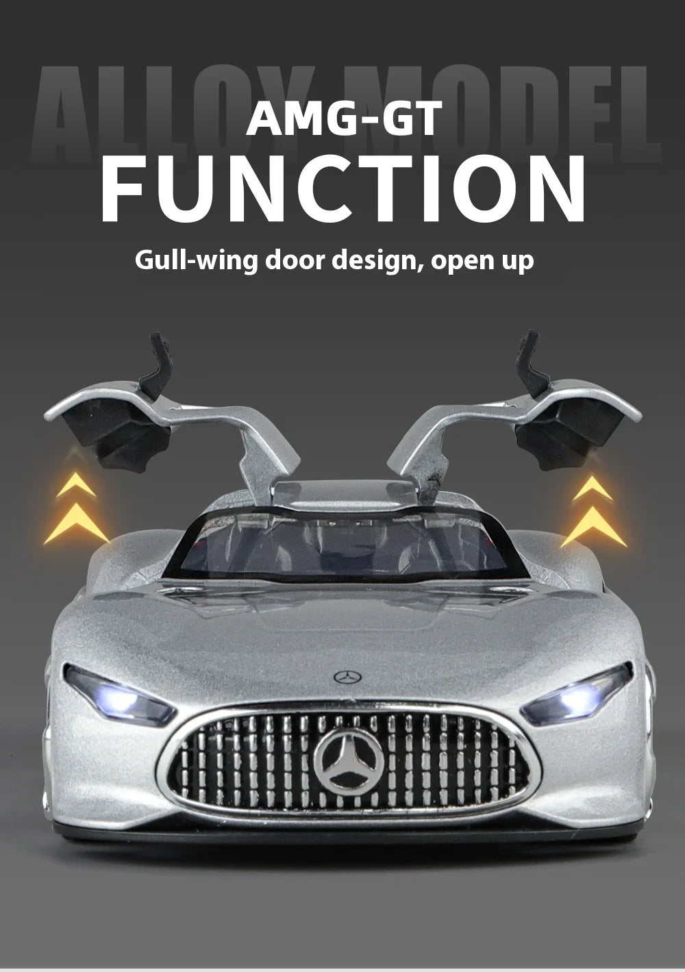 Mercedes-AMG Vision Gran Turismo (1:32 Scale) - Die-Cast Model with Sound & Light