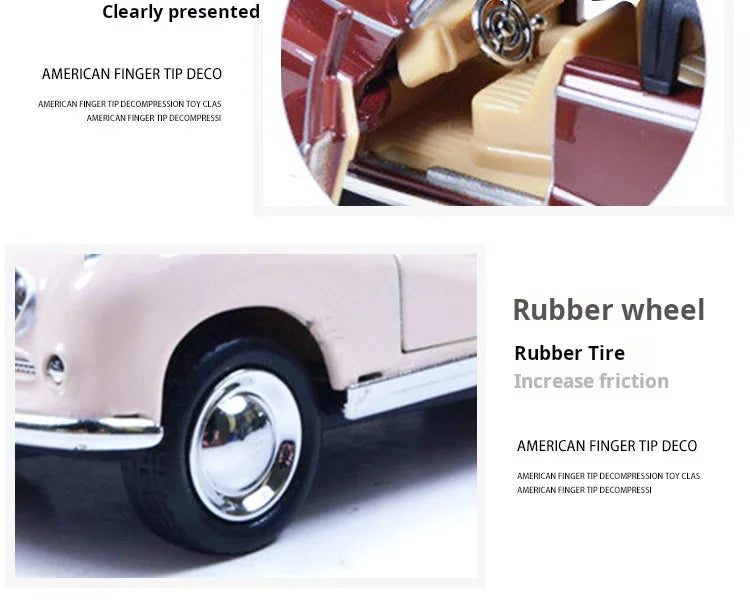 Classic Die-Cast Car Model (1:32 Scale) - Pull-Back Action