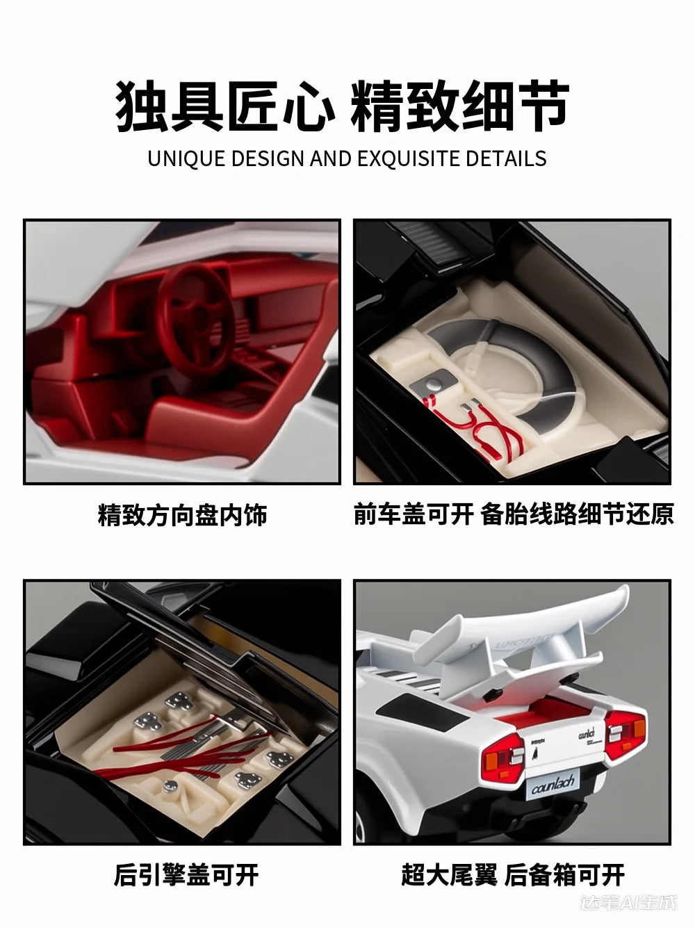 Lamborghini Countach LP500S (1:32 Scale) - Limited Edition with Sound & Light