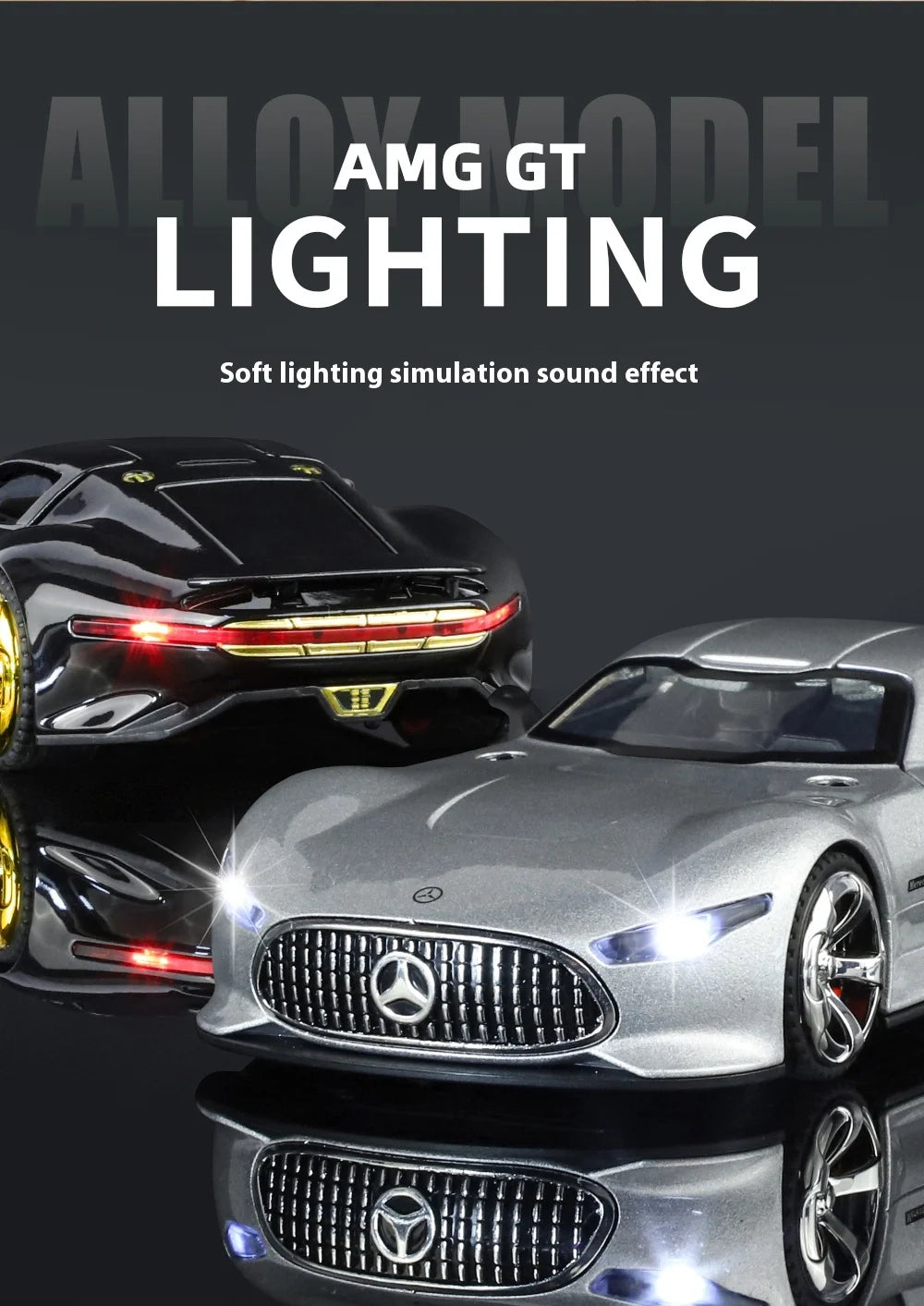 Mercedes-AMG Vision Gran Turismo (1:32 Scale) - Die-Cast Model with Sound & Light