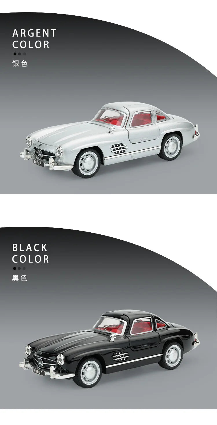 Mercedes-Benz 300SL Gullwing (1:32 Scale) - Die-Cast Model with Sound & Light