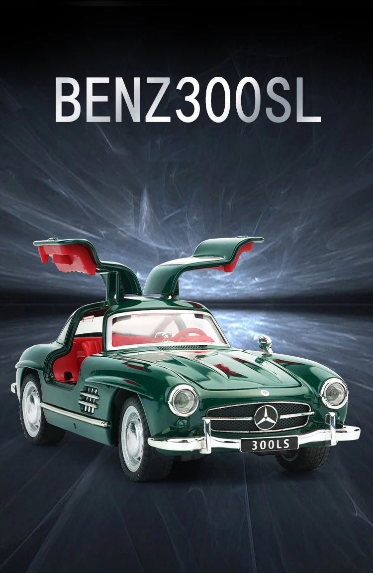 Mercedes-Benz 300SL Gullwing (1:32 Scale) - Die-Cast Model with Sound & Light